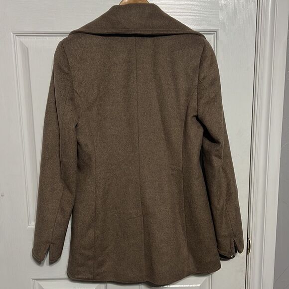 š„š„Calvin Klein single breastedāpea coat wool blend - Sz 4 - PERFECT Condition - Picture 5 of 10